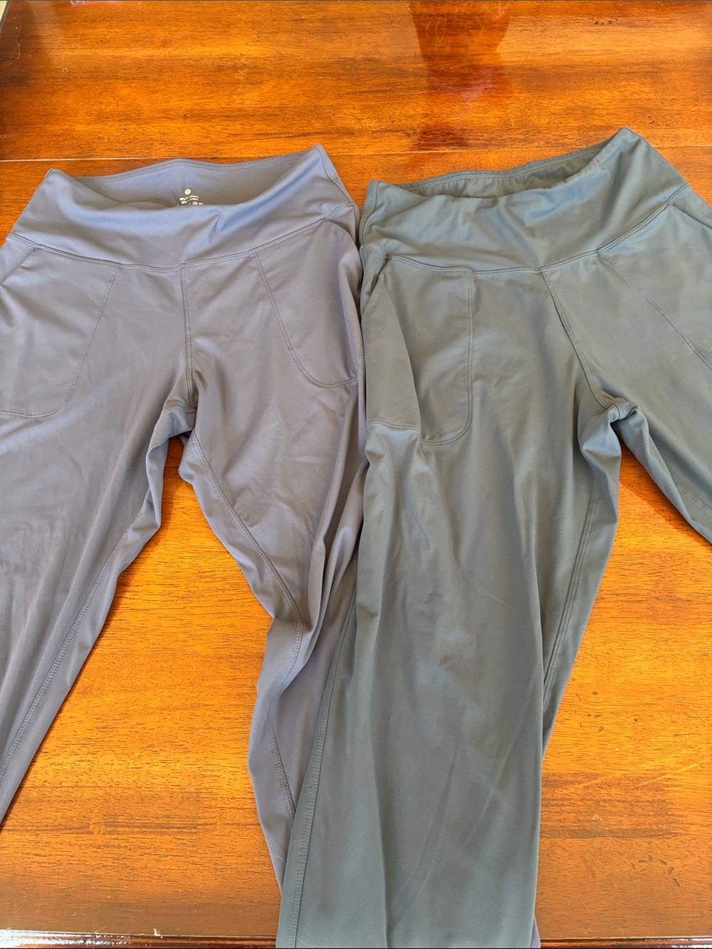 2 Pairs- Everyday High-Waist Joggers with Phone Pocket — Slate Gray & Plum